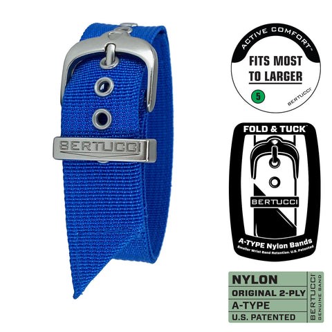 #81 - Azzurri Blue w/ silvertone hardware, 7/8" - 22 mm size for A-2, A-3, A-6, A-7, B-1 & D-3 Cases Original MSRP $29