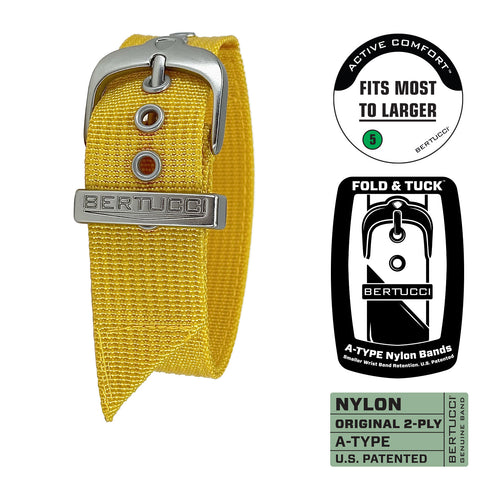 #82 - Modena Giallo Yellow w/ silvertone hardware, 7/8" - 22 mm size for A-2, A-3, A-6, A-7, B-1 & D-3 Cases Original MSRP $29