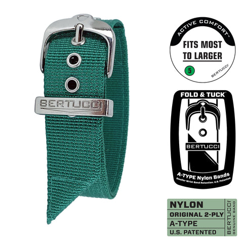 #84 - Augusta Verde w/ silvertone hardware, 7/8" - 22 mm size for A-2, A-3, A-6, A-7, B-1 & D-3 Cases Original MSRP $29