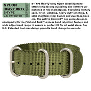 #11117 DX3® Field™ - Olive Dial, Forest Nylon Band