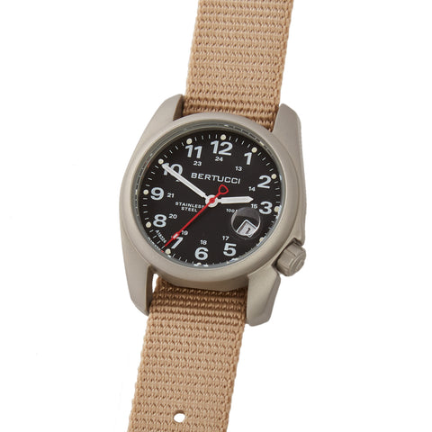 #10601 A-1S Super Field™ - Black Dial w/ Defender Khaki nylon band