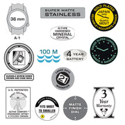 #10601 A-1S Super Field™ - Black Dial w/ Defender Khaki nylon band