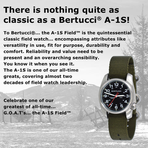 #10022 A-1S Field™ - White Dial, Black Nylon Band