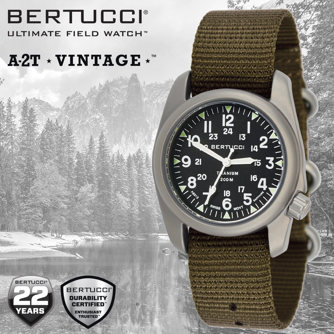 Bertucci A-2T Vintage Titanium Military Watch – ultimatefieldwatch