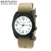 #11028SB2 - DX3® Plus™ - White w/ Green Dial, Patrol Green Nylon Band