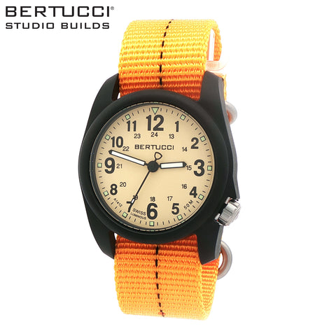 #11021SB1 - DX3® Field™ - Patrol Khaki™ dial - Tangerine Dashline™ Nylon Band