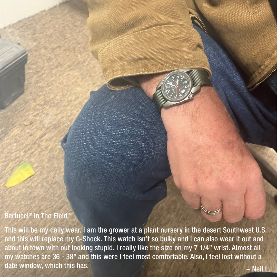 10602 A-1S Super Field™ - Black Dial w/ Defender drab nylon band