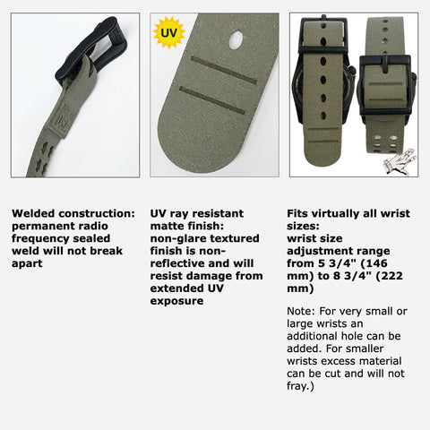 #11516 A-2S Military Ultra-Duty™, Black dial w/ #31V Black Vtech Tridura™ band + #300 Black Pro-Guard