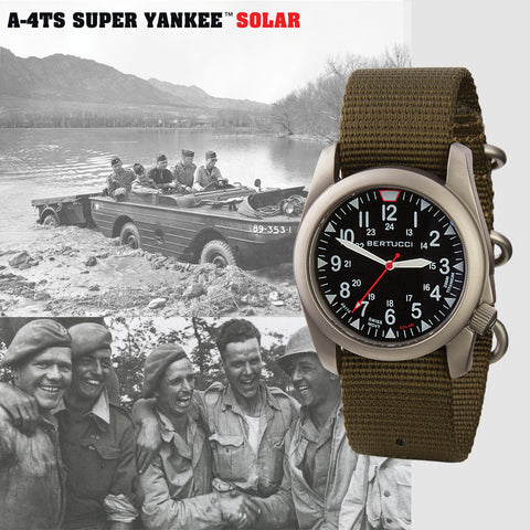 #13905 A-4TS Super Yankee™ Solar - Black dial, Black Nylon Band