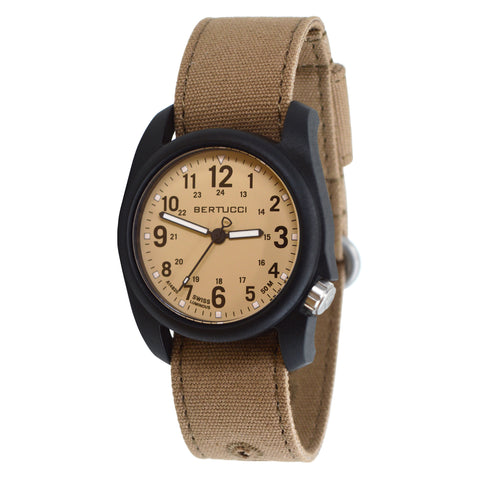 #11092 DX3® Canvas™ - Bertucci Khaki™ Dial, Sahara Comfort Canvas™ Band
