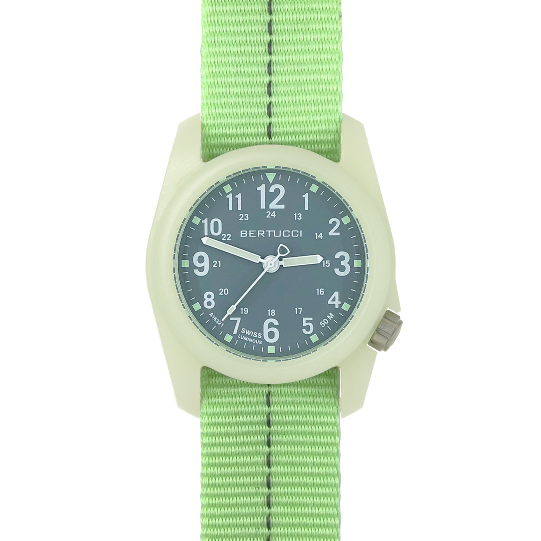 11109 DX3® Glow™ - Vintage Drab™ w/ White Dial, Glow w/ Vintage