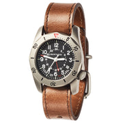 #12120 A-2TR Field Pro GMT, Black dial - Legacy Horween® Leather Band