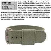 #11090 DX3® Canvas™ - White Dial, Spruce Comfort Canvas™ Band
