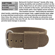 #11089 DX3® Canvas™ - White Dial, Bark Comfort Canvas™ Band