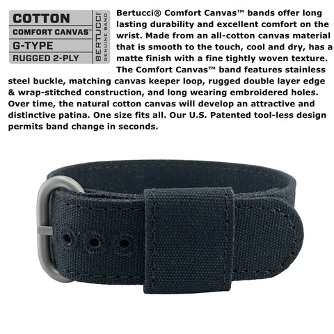 #11106 DX3® Canvas™ - Saguaro Dial, Faded Black Comfort Canvas™ Band