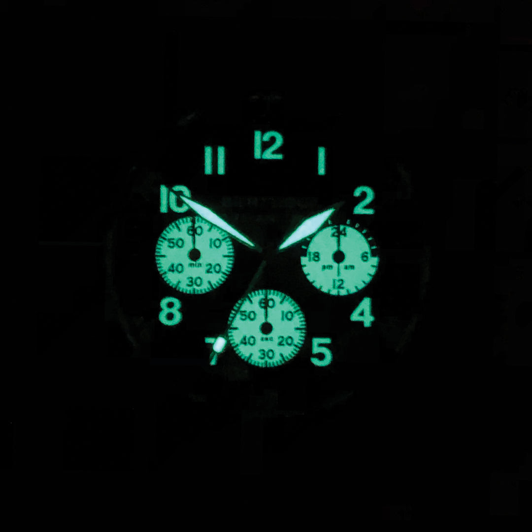 13344 A-11T Americana Field Chronograph - Black Dial w/ Vintage