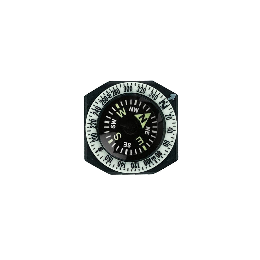 A0025 Liquid Wrist Compass w/ White Rotating Bezel Directional Ring