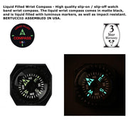 #11102 DX3® Compass™ - Black Dial, Black Nylon Band