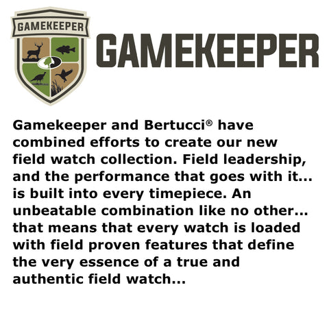 #13368 Gamekeeper - Black Dial / Black Case w/ Defender Drab Nylon Band
