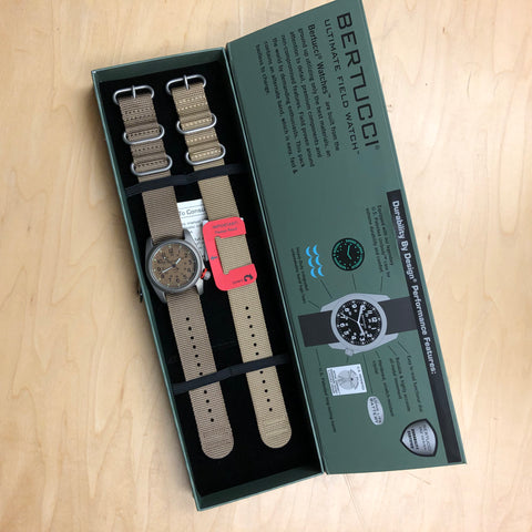 #12047 A-2T Vintage, U.S. Khaki Dial w/ Coyote Nylon Band - Collectors Corner Circa 2010