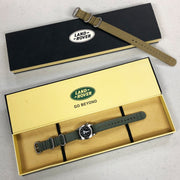 #18001 Women's Stainless Steel Land Rover Special Limited Edition, Black dial w/ Defender Drab™ Band - Collectors Corner Circa 2009